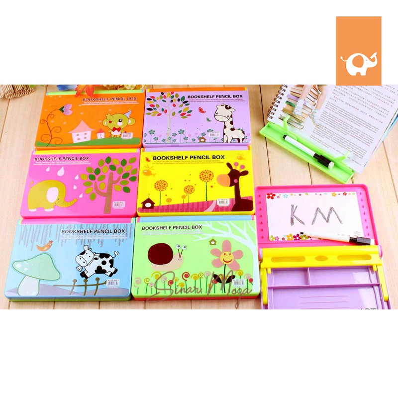 

Bookshelf Pencase Ipad Pencil Box Explain KM-8839 Murah