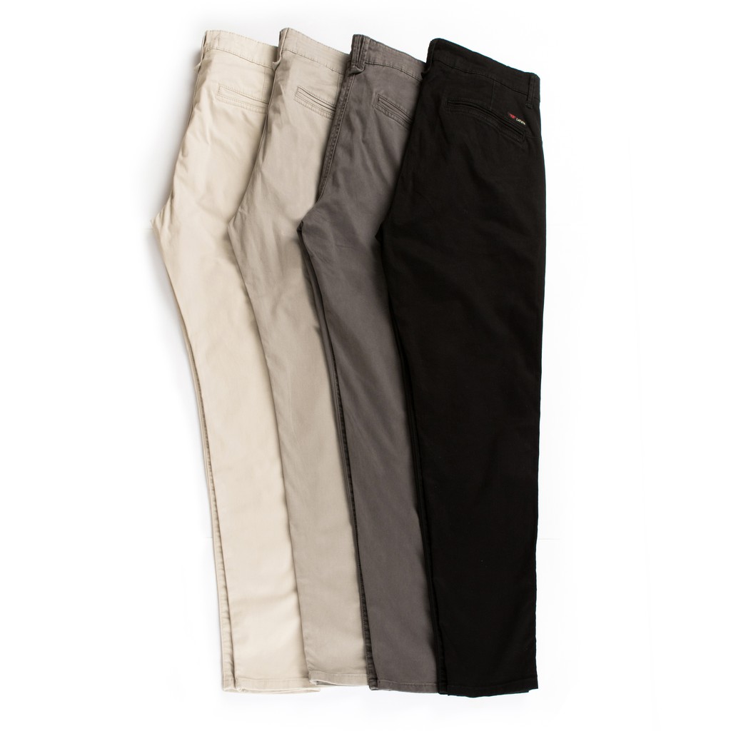 LATOYA Celana Chino Slimfit ( versi 1 / list merah )