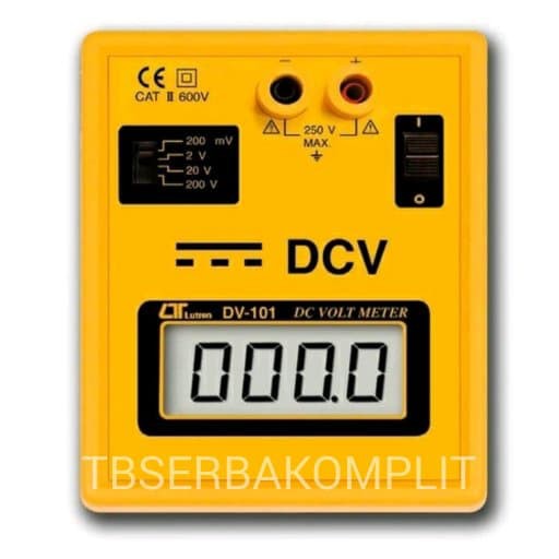 LUTRON DV-101 DCV BENCH METER DC VOLT METER DV101 Range DC 200 mV 2 V