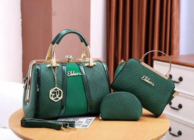 SALE tas behel Eldora Savira 5712 (3in1) wanita branded batam fashion import