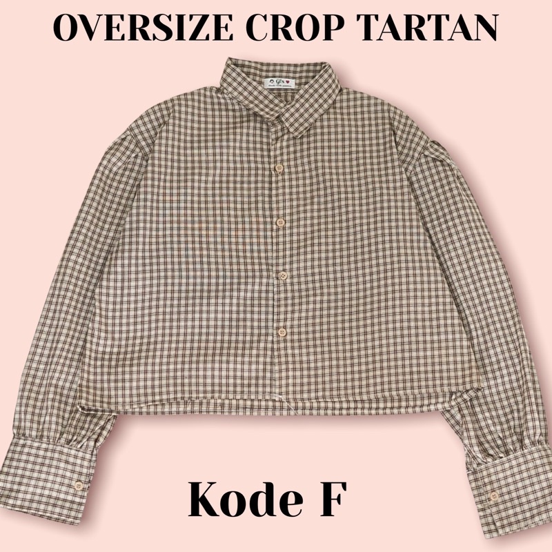 BEFAST - ZFS OOTD Wanita Kemeja Ctop FIFIN / CROP OVERSIZE TARTAN / Kemeja Hem Tartan / Kemeja Crop top Kotak-Kotak / Atasan Lengan Panjang / Kemeja Trendy Wanita Remaja / Terbaru 2022 / Termurah