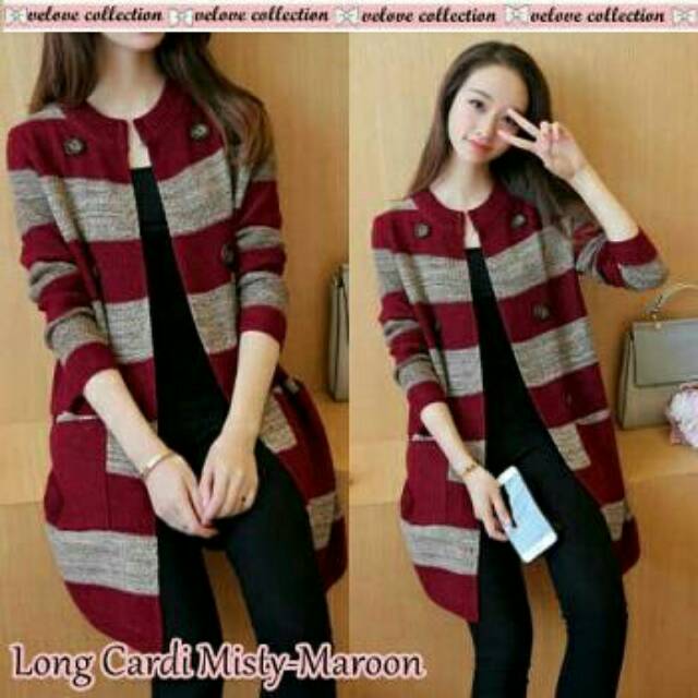 LONG CARDIGAN | CARDIGAN WANITA | CARDIGAN PANJANG