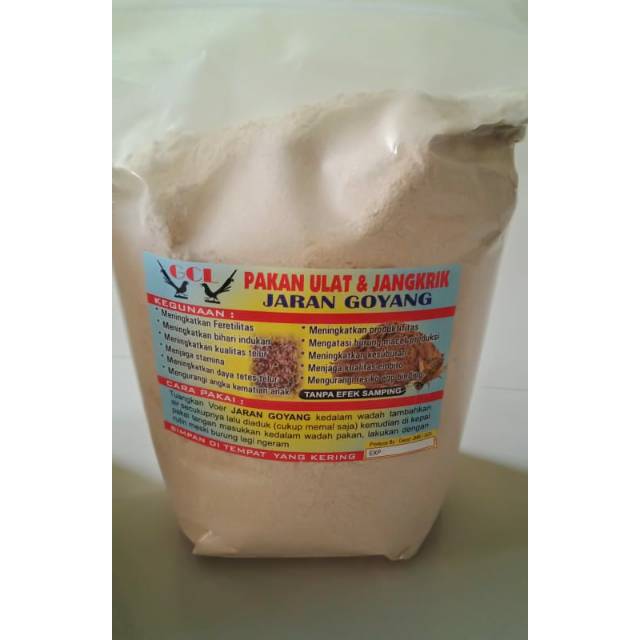 Pakan Ulat & Jangkrik Jaran Goyang 1500gr