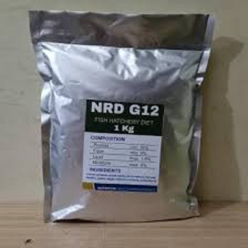 Pelet NRD G12 1kg 1 kg Pakan Pellet Makanan Anak Ikan Hias 1200 Mikron