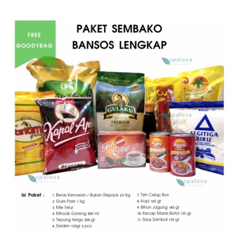 PAKET SEMBAKO BANSOS LENGKAP - PARCEL LEBARAN