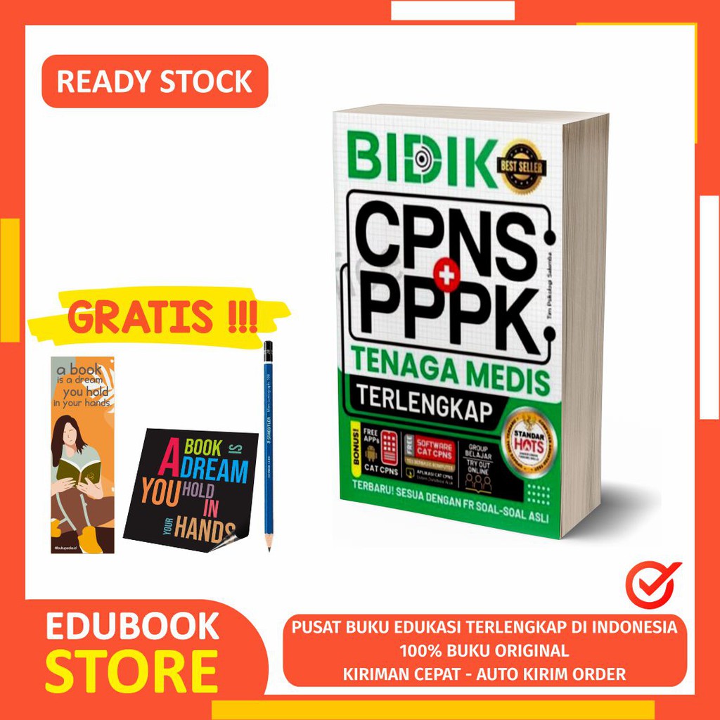 

BUKU BIDIK CPNS + PPPK TENAGA MEDIS TERLENGKAP (Forum Edukasi) - Bonus Pensil 2B, Bookmark, Sticker