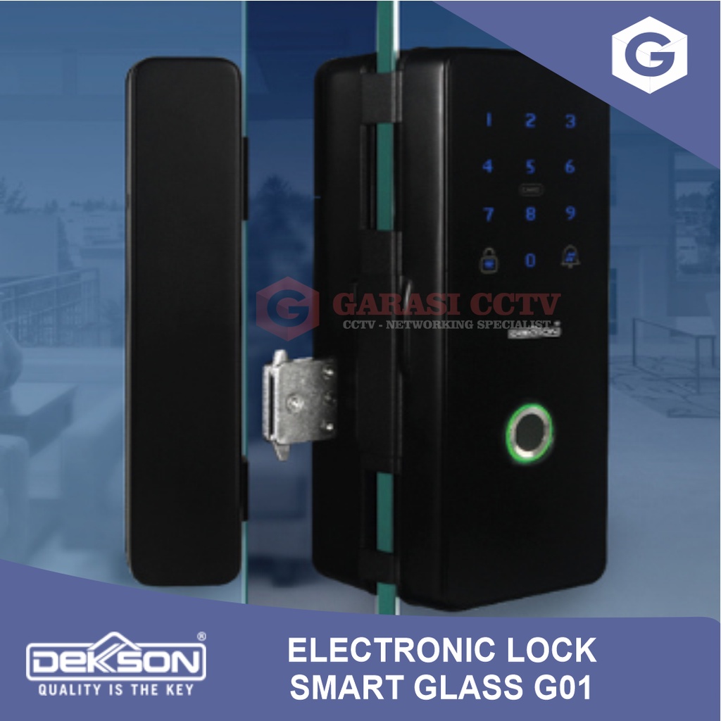 Electronic Lock Dekkson G01 Smart Lock Glass , Wooden & Sliding Door