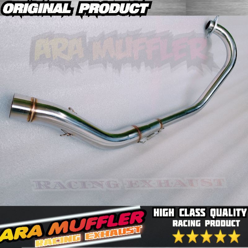 pipa leher header knalpot Vixion New Old Advance full bending roll stainless Header pipa knalpot