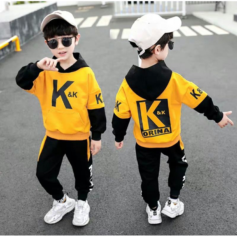 baju anak laki laki2 import Setelan Anak Usia-Umur 3-4-5 tahun murah satu set grosir kekinian tk sd