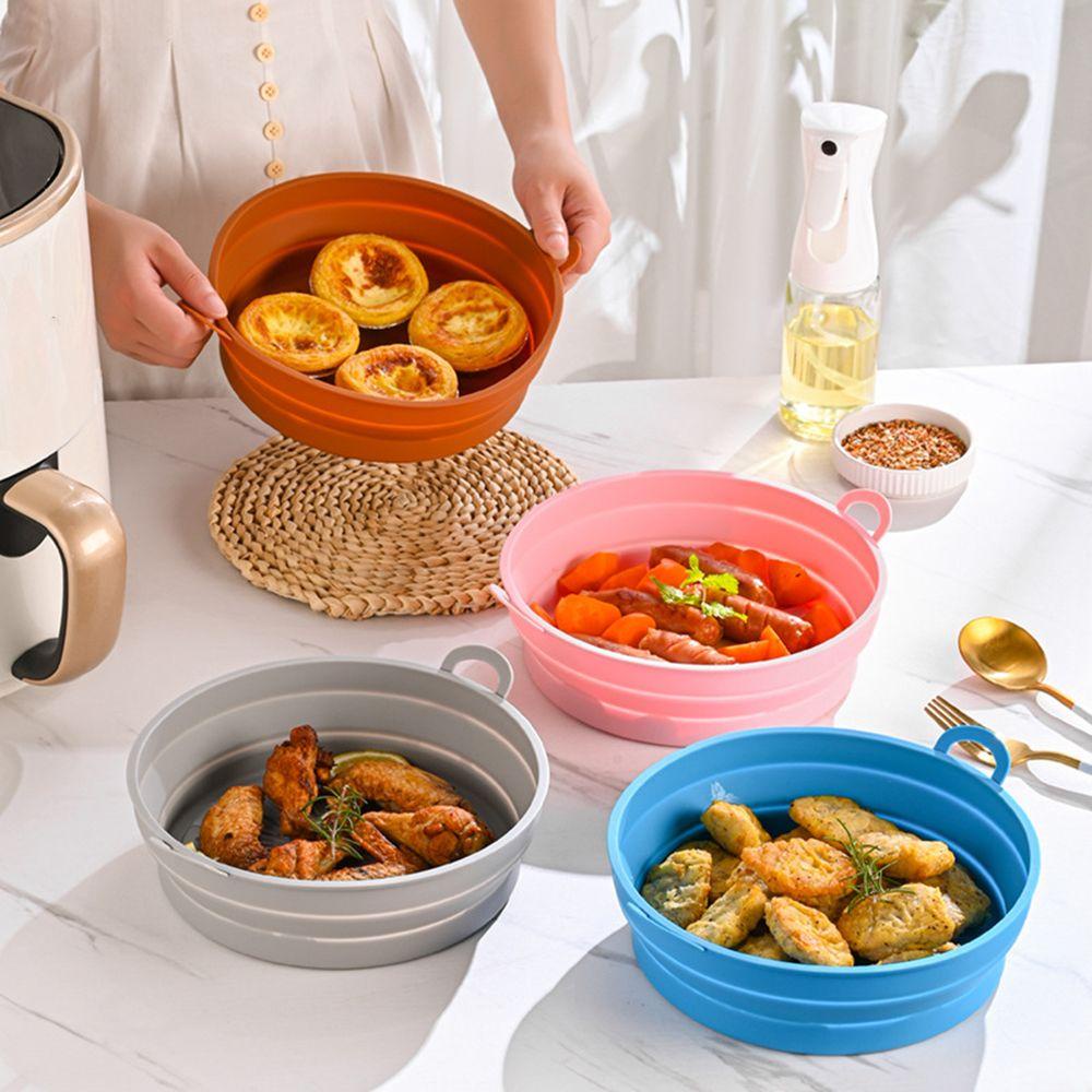 Preva Panci Silikon Lipat Lembut Masak Reusable AirFryer Aksesoris Baking Basket