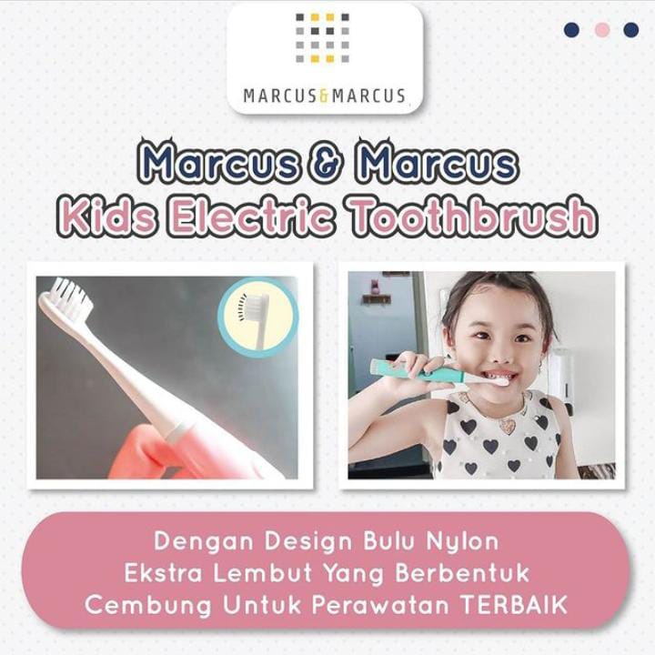 Marcus and Marcus Kids Sonic Electric Toothbrush Sikat Gigi Anak elektrik (sikat gigi anak)