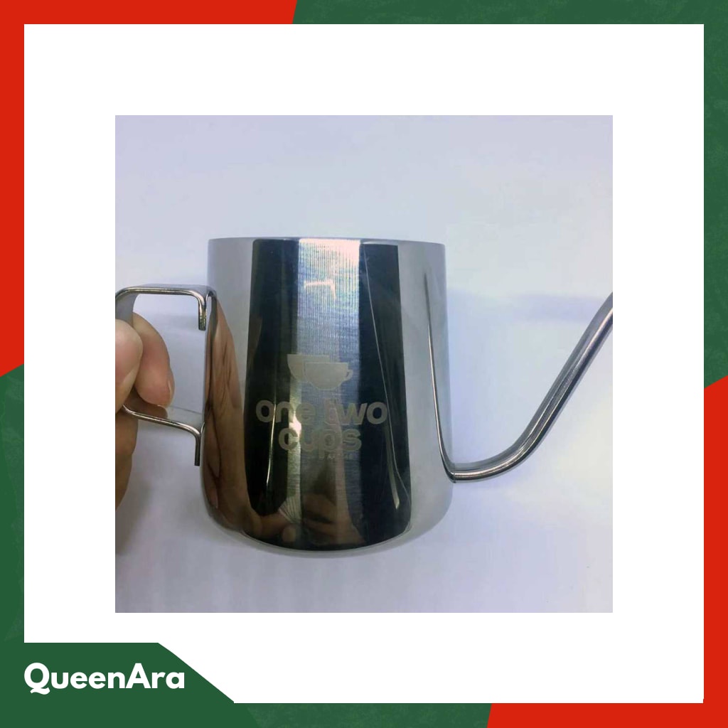 One Two Cups Teko Pitcher Kopi Teh Teapot Drip Kettle Cup - AA004