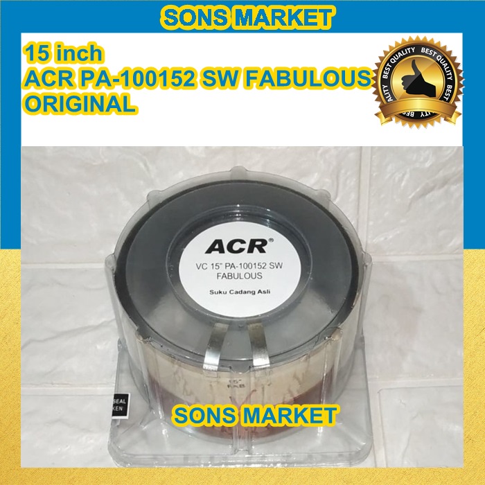 SPUL SPULL spool voice coil speaker ACR 15inch PA-100152 SW FABULOUS ORIGINAL
