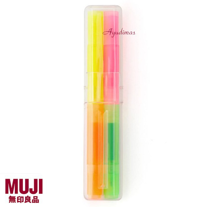 

MUJI - Hexagonal Water based Twin marker Set - Stabilo - highlighter
