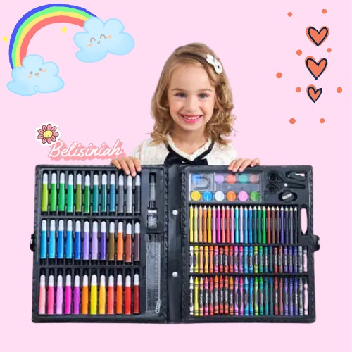 

Alat Lukis Gambar Art Set Isi 150 Pcs Pensil Warna Set Anak Crayon Pensil Warna Komplit Alat Lukis Alat Mewarnai Anak