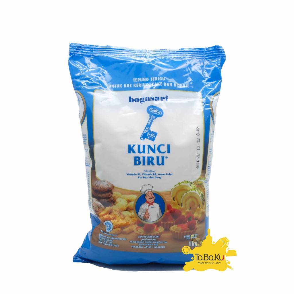 

Terigu Bogasari Kunci Biru 1kg (Premium)