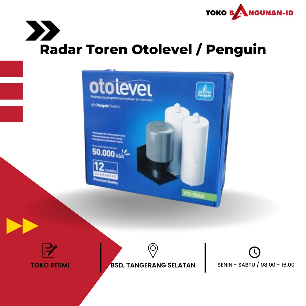 Radar Otomatis toren Air Penguin Otolevel / Setelan Air Tandon Toren