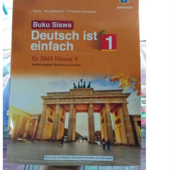 [TOP SELLER!!] Buku Siswa Bahasa Jerman Deutsch ist einfach SMA Kelas X Revisi Jatra Graphics Tiga S