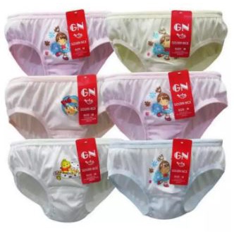 3pcs Celana dalam Anak Perempuan Golden Nick 2 3 4 5 6 7 8 Tahun CD Cewek Lusinan Grosir