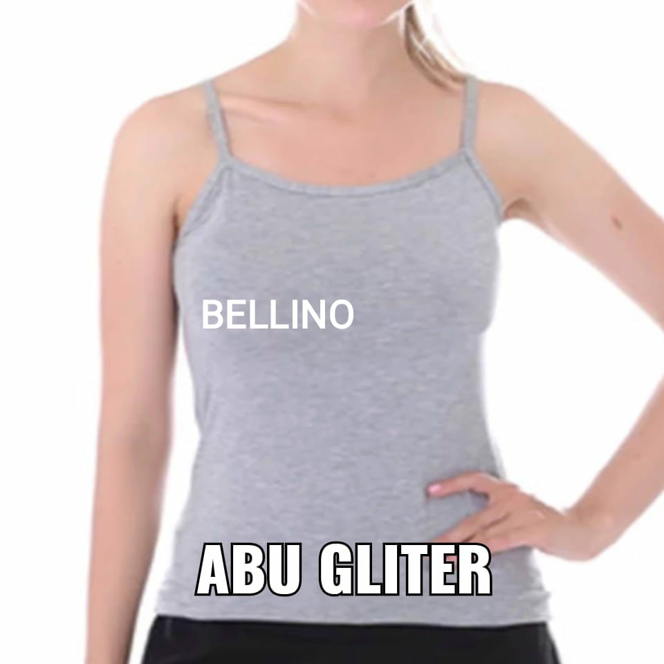 Singlet Wanita Jumbo LD 115cm Tanktop Jumbo XXL Teng top XXL Tentop  Tali Lebar Big Size-tali abu gliter