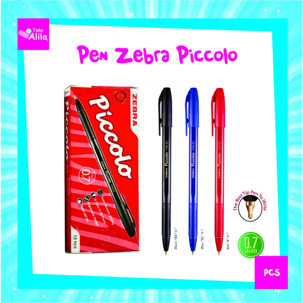 

Ballpoint / Pulpen / Pen Zebra Piccolo 0.7 / Pen Piccolo