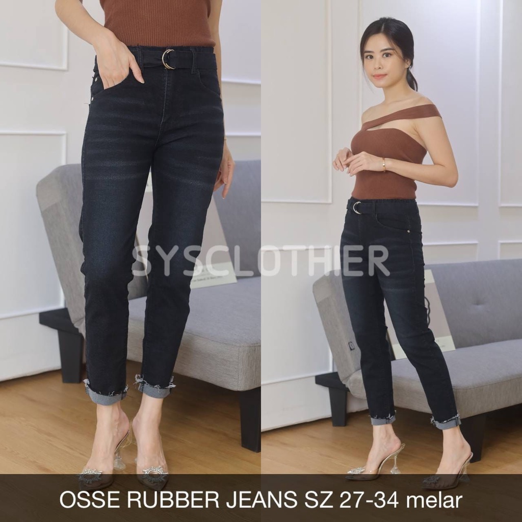 CELANA JEANS WANITA OSSE BAGGY JEANS -SYSCLOTHIER