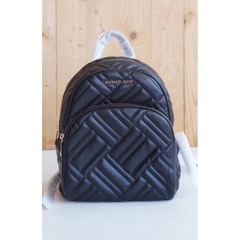 michael kors abbey black backpack