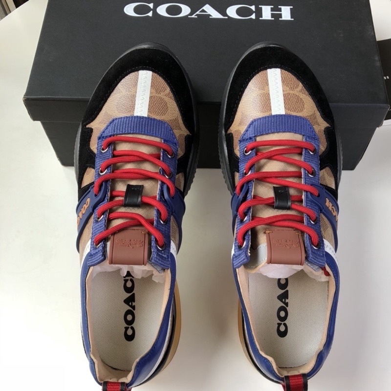 COACH Sneakers Shoes Multi Color Signature