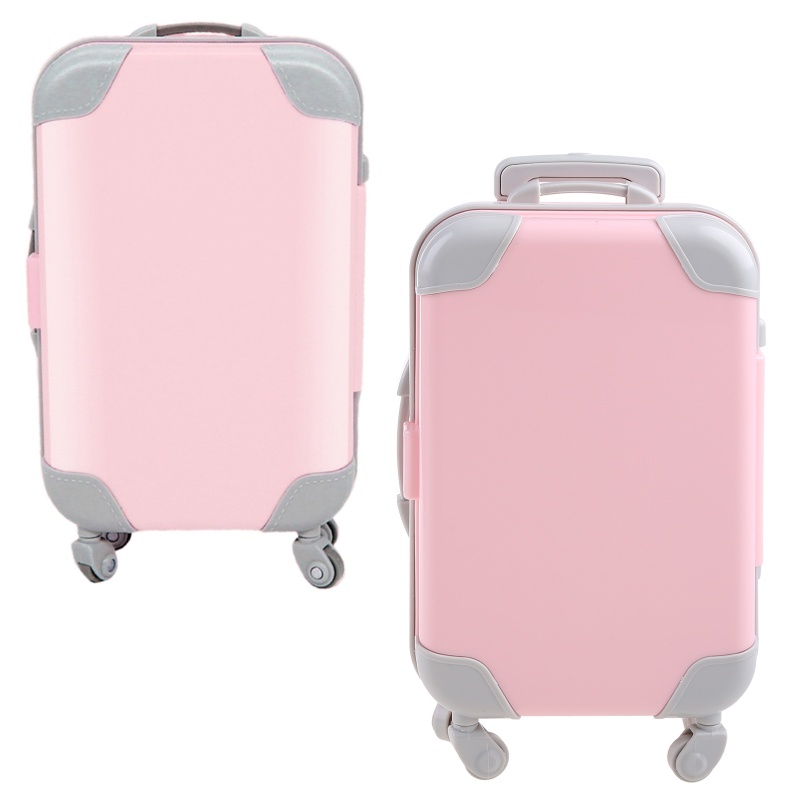 Mary Mini Trolley Bulu Mata Palsu Packaging Box Simulasi Kotak Penyimpanan Koper Boneka Travel Packing Koper Untuk Case