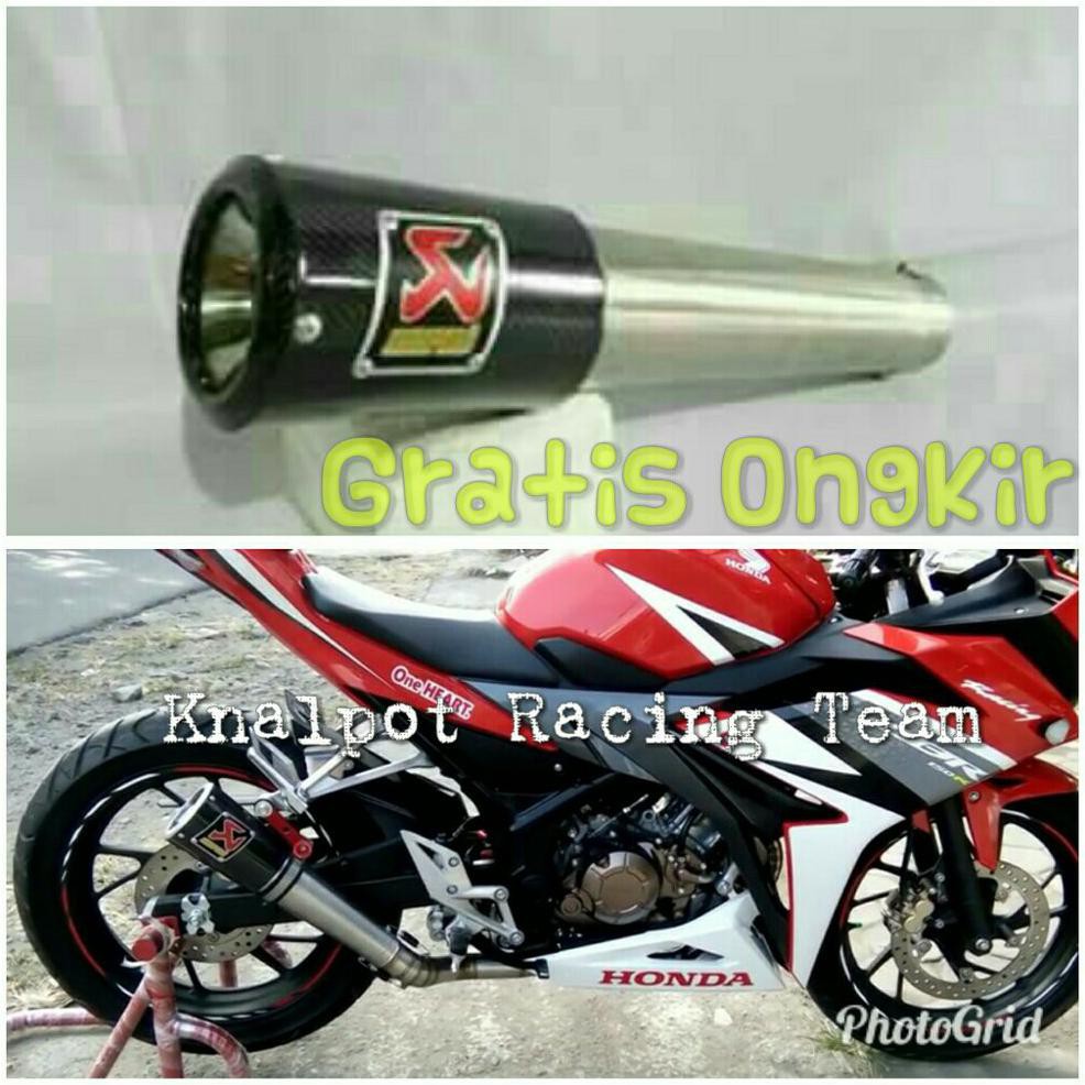 Knalpot Racing Akrapovic Gp Rossi Pedrosa Gelas Fullsystem Cbr150r Facelift Cbr150 Lokal Cbr150 CBU Shopee Indonesia