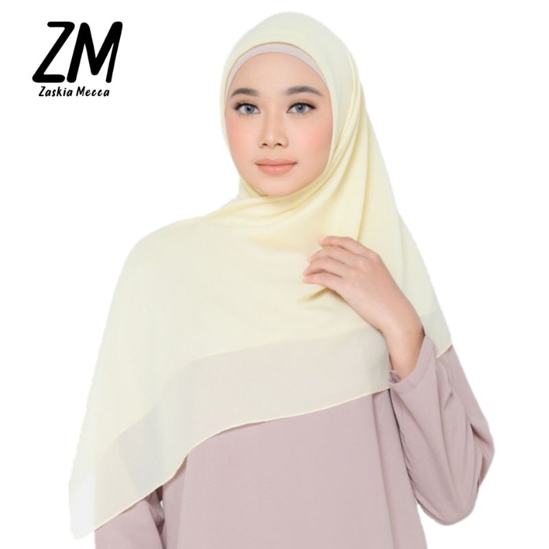 ZM zaskia mecca butter white  (HIJAB WANGI) ZASKIA MECCA