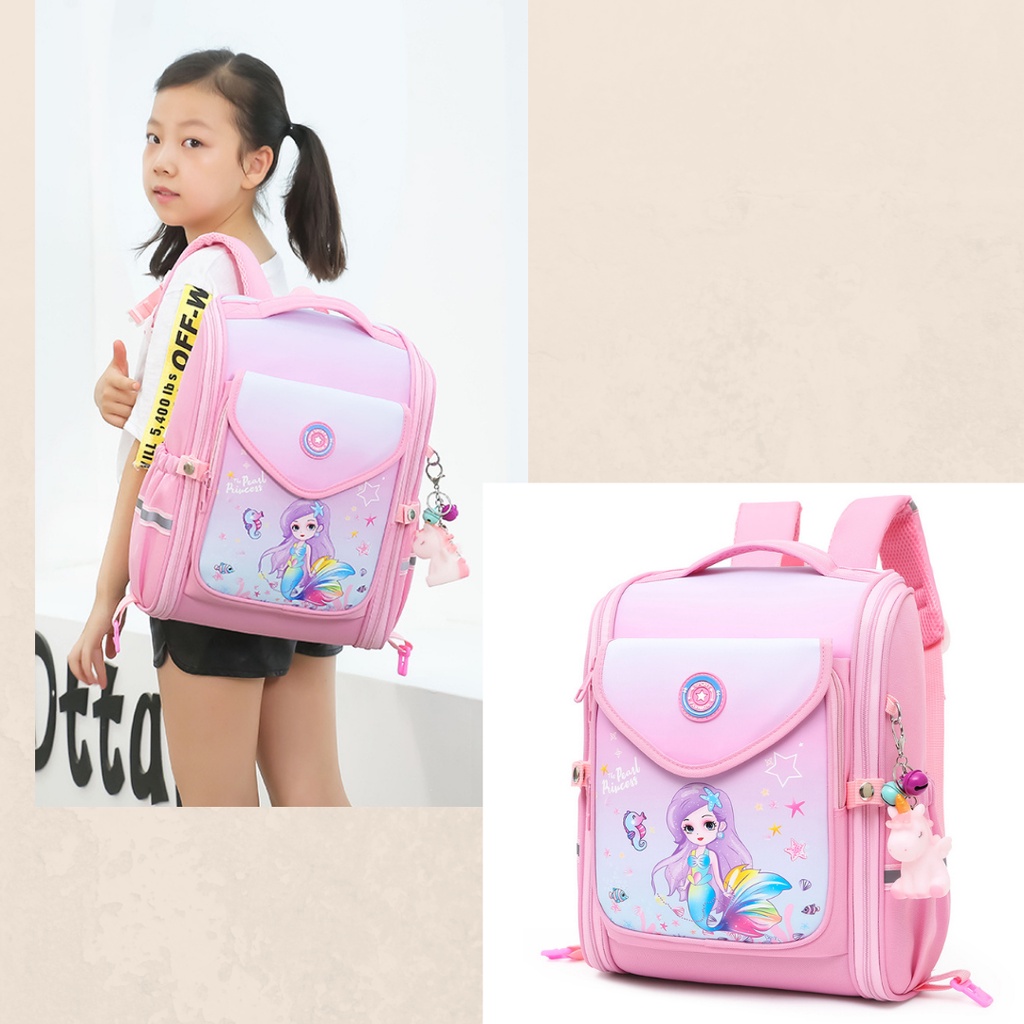 [MTOYS]  TAS SEKOLAH RANSEL ANAK CEWEK MOTIF PUTRI DUYUNNG LUCU UNIK CUTE IMPORT PREMIUM M0182