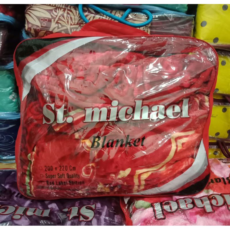 Selimut St. Michael Semi Jumbo Ukuran 200x220 cm Red Label Panel Halus Dan Tebal Kualitas Premium