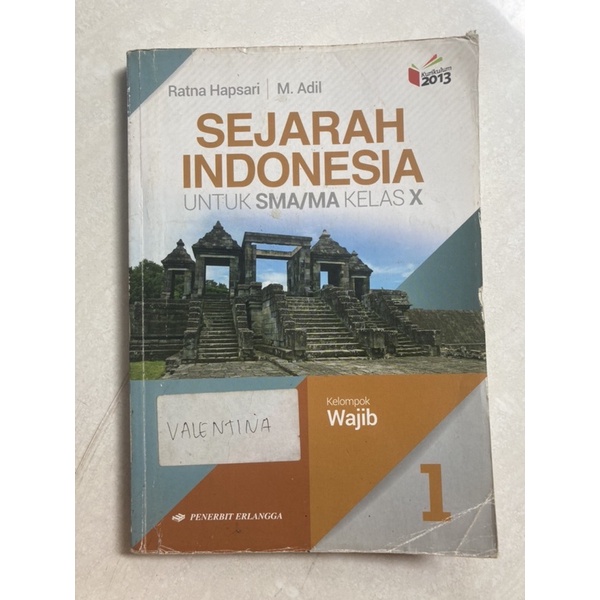 

BUKU SEJARAH INDONESIA RATNA SMA 1 ( BEKAS )