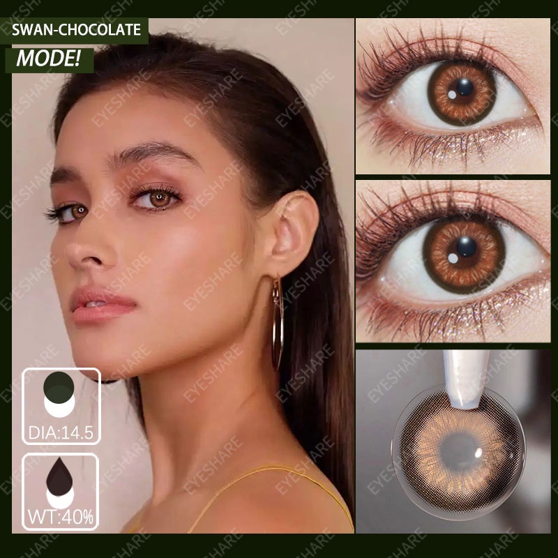 ✔️100% ORI SWAN 1 pasang lensa kontak warna diameter 14.5MMsoftlenssoftlens matasoftlens mata korea aesthetic