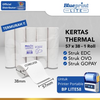BLUEPRINT LITE - Kertas Struk Thermal Paper 57x38 mm