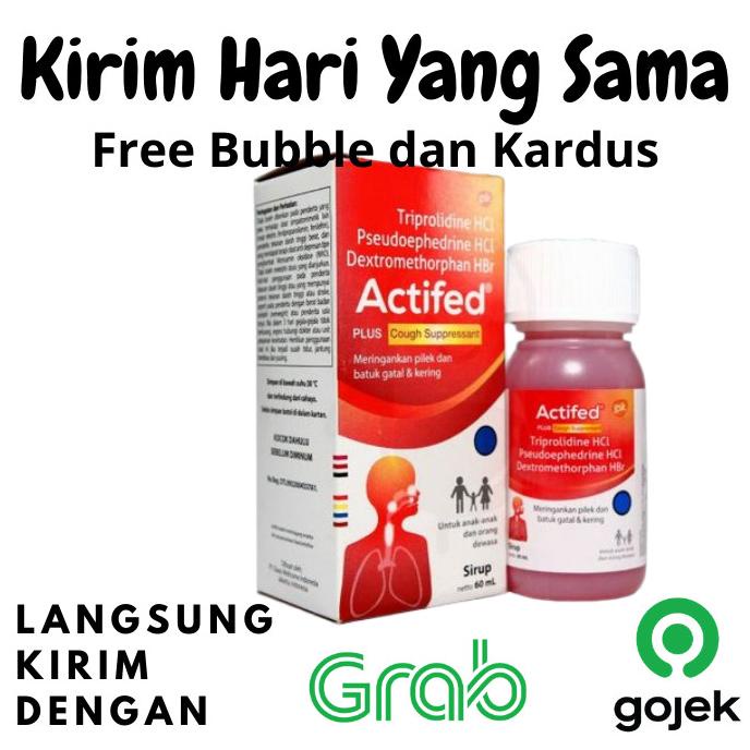 ASLI Actifed Merah Obat Batuk Kering Tenggorokan Gatal Hidung Pilek Murah