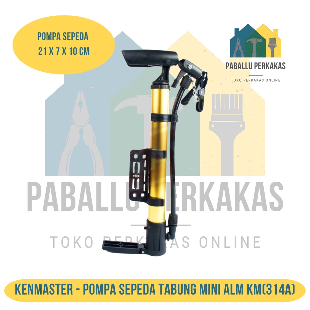 Pompa sepeda mini Kenmaster / Pompa Ban / Pompa Manual / Pompa Sepeda & Bola / Mini Pump - Kenmaster