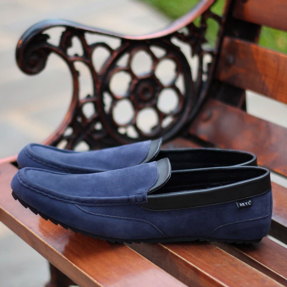 POP NAVY |FORIND x Reyl| Sepatu Suede Jalan Vintage Klasik Casual Pria Boat Ori Original Footwear