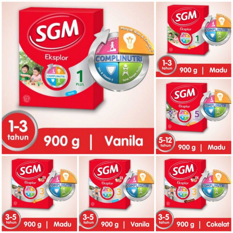 SGM Eksplor 1+ 900gr (Madu,Vanila)