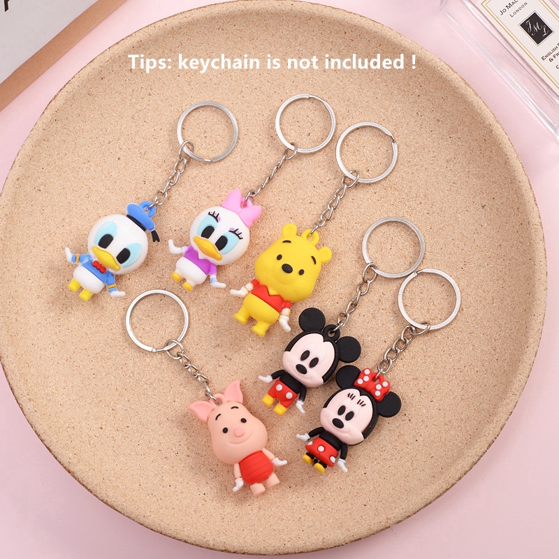 Gantungan Kunci Desain Kartun Winnie The Pooh Mickey Donald Duck Untuk Dekorasi Tas Mobil