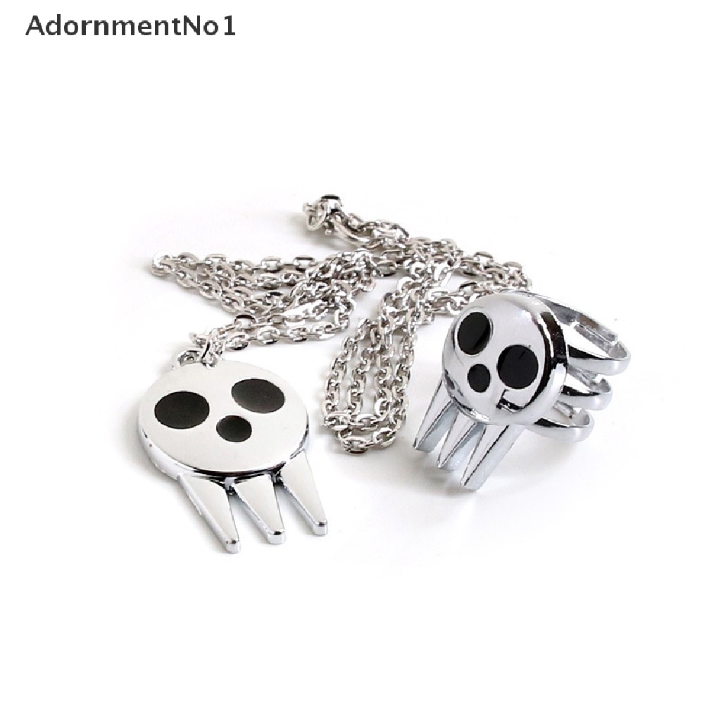 (AdornmentNo1) 1pc Kalung Rantai + Liontin Motif Anime Soul Eater Death The Kid Untuk Anak / Cosplay