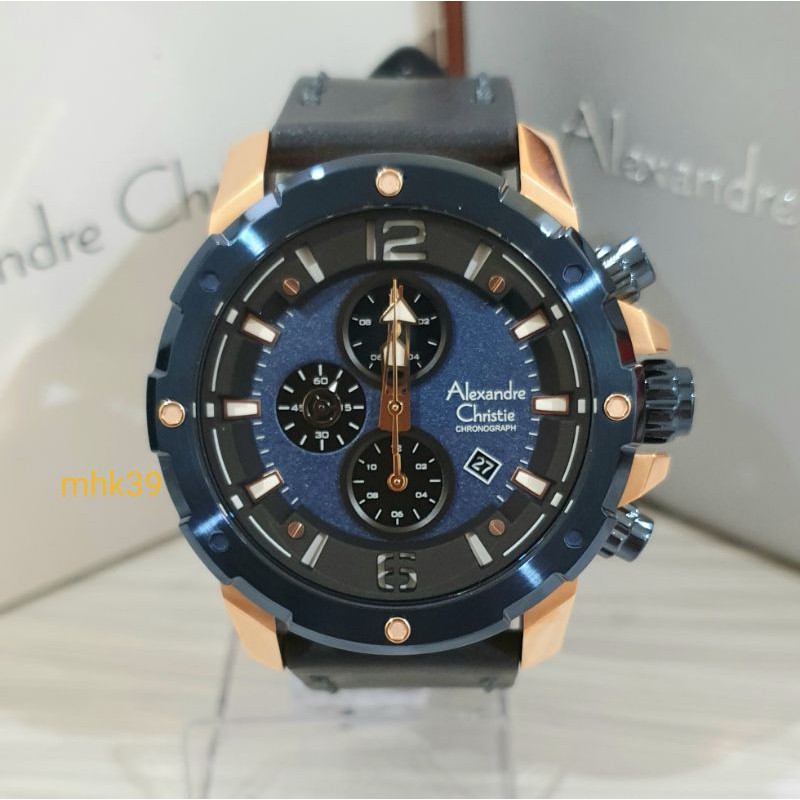 JAM TANGAN PRIA ALEXANDRE CHRISTIE / ALEXANDER AC6410MC KULIT ORIGINAL