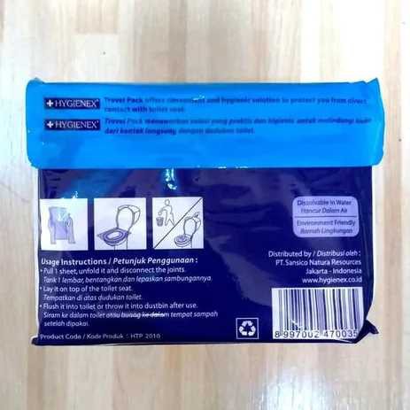 Hygienex 1 Box - Alas Closet Kloset Toilet WC Duduk Disposable Toilet Seat Cover