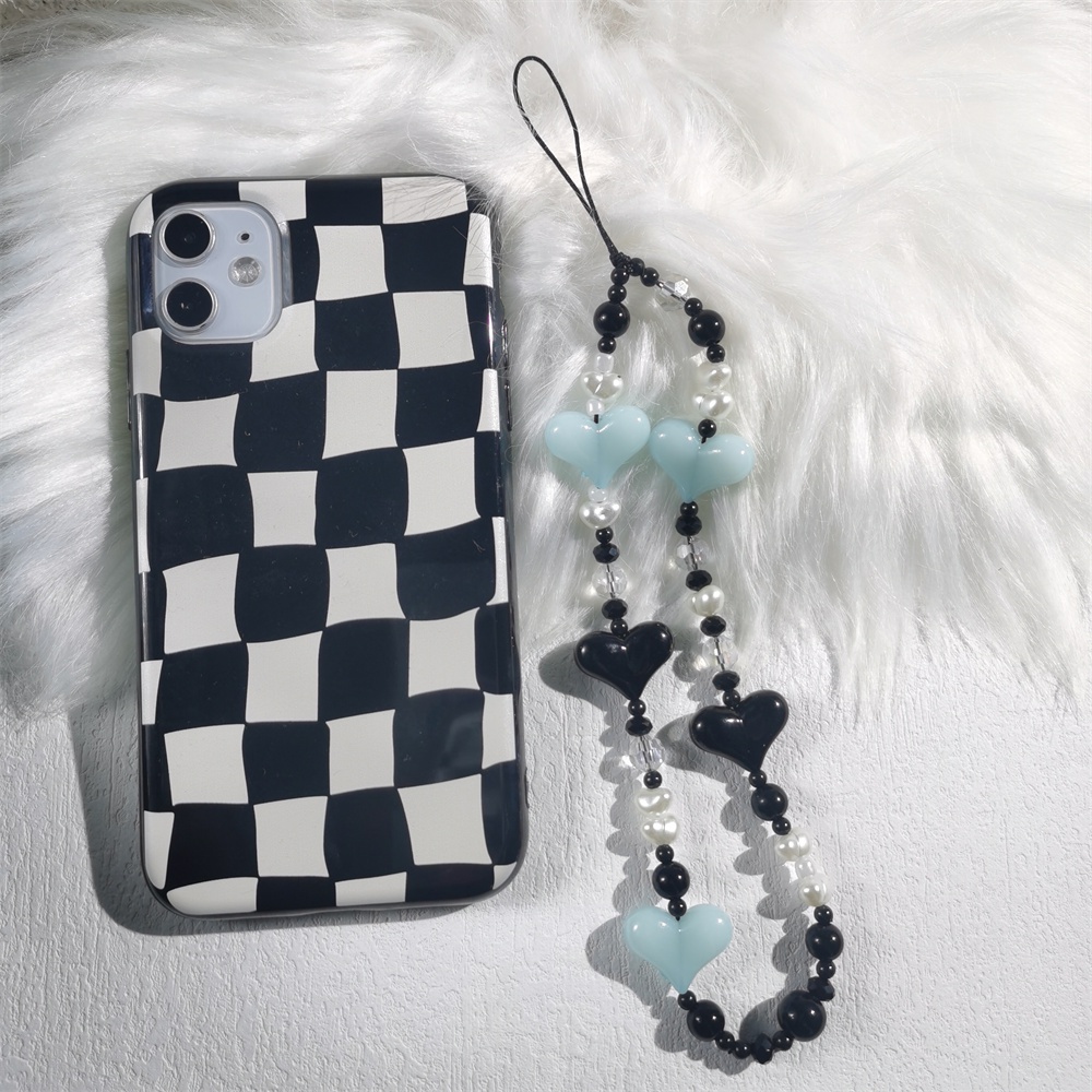 Tali Lanyard Rantai Manik-Manik Abacus Mutiara Akrilik Warna-Warni Anti Hilang Untuk Case Hp