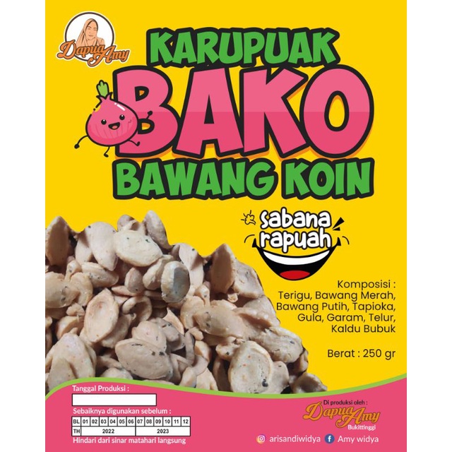 

BAKO" kerupuk bawang koin