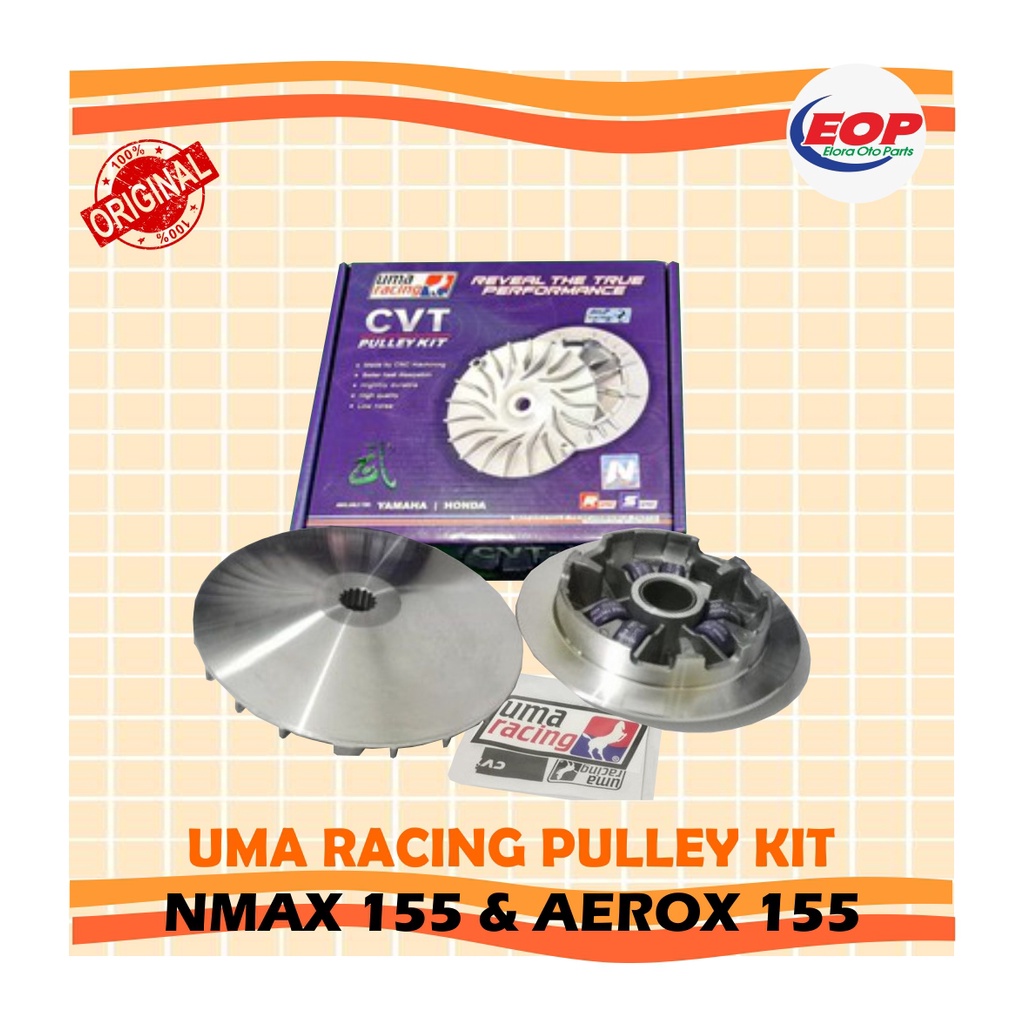 PULLEY KIT CVT UMA RACING NMAX 155, AEROX 155 ORIGINAL