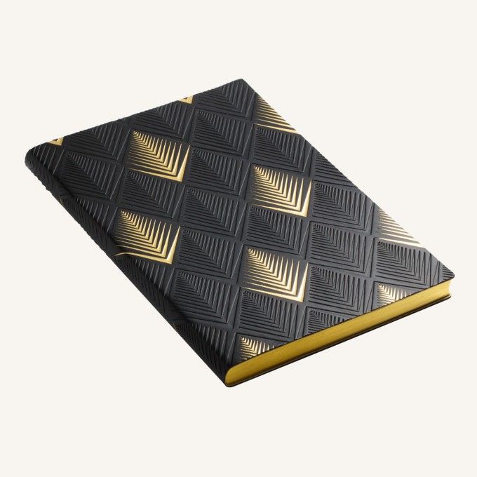 

Promo DAYCRAFT - SIGNATURE ART DECO DOTTED NOTEBOOK : A5 PYRAMID Elegan