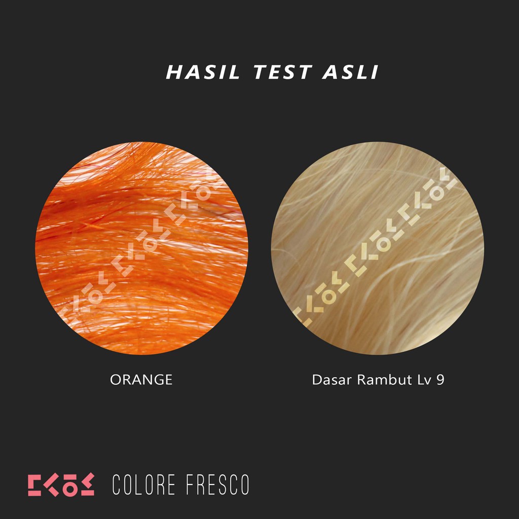 CF-OR COLORE FRESCO - ORANGE color cream cat pewarna rambut oren