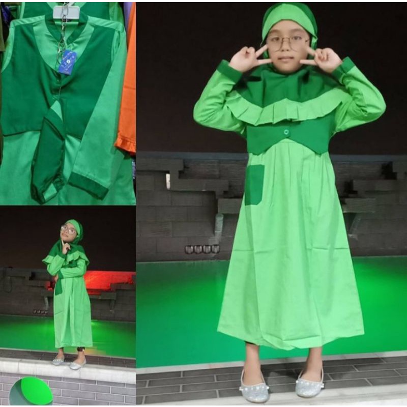 seragam muslim paud tk model rompi